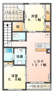 フルージュの間取り画像