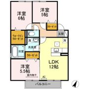 ネクサス三成 B棟の間取り画像