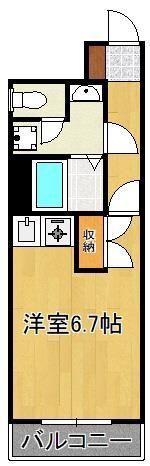 オリエンタル三萩野の間取り画像