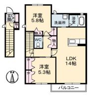 パティオ・ドュ・シャーメゾン Ⅳ棟の間取り画像