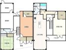 本山駅戸建て(事務所付き住宅)の間取り画像