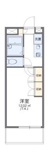 レオパレスミレニアムの間取り画像