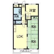 ｺｱﾏﾝｼｮﾝ室園台 B棟 109号の間取り画像