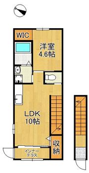 仮）若松区白山新築アパートの間取り画像