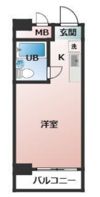 ダイドーメゾン上新庄の間取り画像
