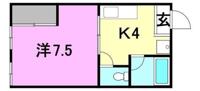 オックスフォードサーカス西一万の間取り画像
