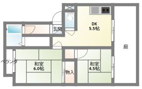 第2橋本ハイツの間取り画像