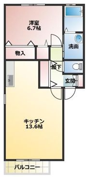 ディアスSAの間取り画像