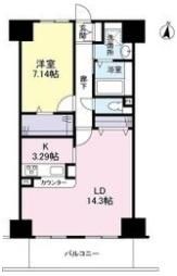 エスヴェール北梅田の間取り画像