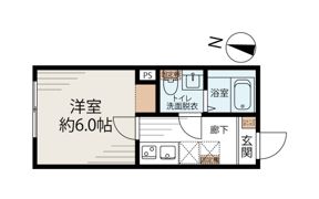 ホワイトキューブ若宮の間取り画像