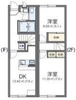 レオパレスピアチェーレの間取り画像