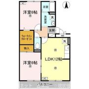 セゾン･ヴェールⅡの間取り画像