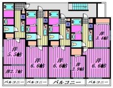 Mark Duo西所沢Ⅰの間取り画像