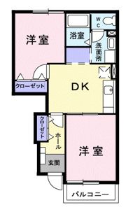 ハーモニーKⅡの間取り画像