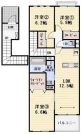 リベルテ野口Ⅰの間取り画像