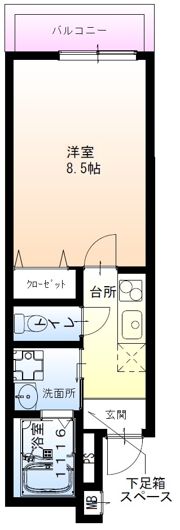 フジパレス吹田朝日が丘Ⅲ番館の間取り画像