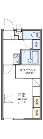 レオパレスイミズの間取り画像