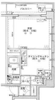 クイーンズレゾン新御徒町の間取り画像