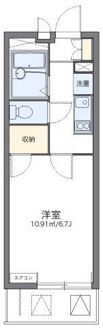 レオパレストウメイの間取り画像