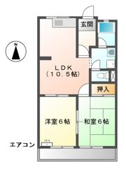 メゾンエクセルⅡの間取り画像