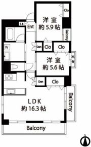 メイト扇の間取り画像