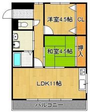 コーポ公栄の間取り画像