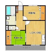 コーポ公栄の間取り画像