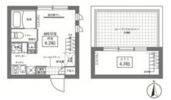 COCOCUBE新御徒町Westの間取り画像