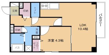 ラクラスコート朝日が丘の間取り画像