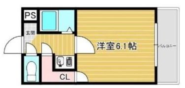 タカノハイム天神橋の間取り画像