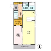 オルテシア Ⅱの間取り画像