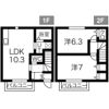 ロイヤルハイツ六番館の間取り画像