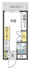 大国町池田マンションの間取り画像