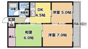 ホワイトハイツの間取り画像