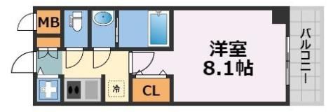 S-RESIDENCE難波EASTの間取り画像