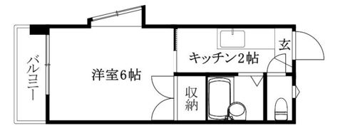 二宮桑原マンションの間取り画像
