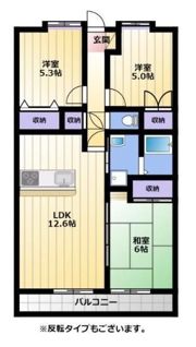 ヒルズ小名川wing αの間取り画像