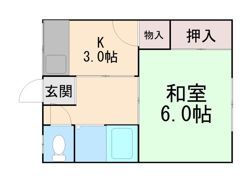 カミムラアパートの間取り画像