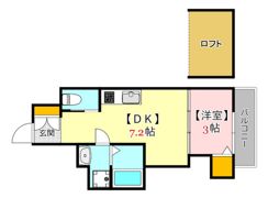 La vita天神川 DUEの間取り画像