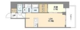 RJRプレシア南堀江の間取り画像