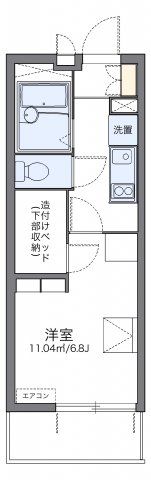 レオパレスウィステリア Ⅱの間取り画像