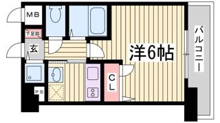 ウォームスヴィル神戸元町JPの間取り画像