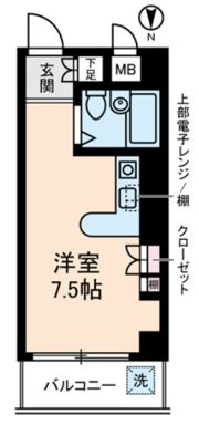 メゾンブランシュⅡの間取り画像