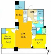 ザ・タワー横浜北仲の間取り画像