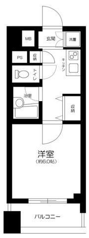 ガリシア銀座イーストの間取り画像