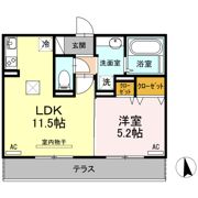 ピラール菊陽 Ⅰ棟の間取り画像