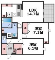 グリーンコート杭全の間取り画像