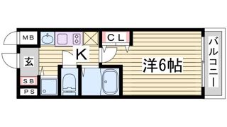 プレサンス神戸裁判所前デリシアの間取り画像