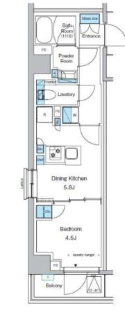 プレディアコート西葛西の間取り画像