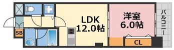 ジューム南船場の間取り画像
